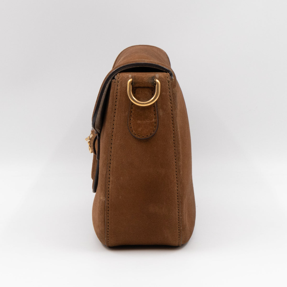 Lady Web Medium Brown Suede