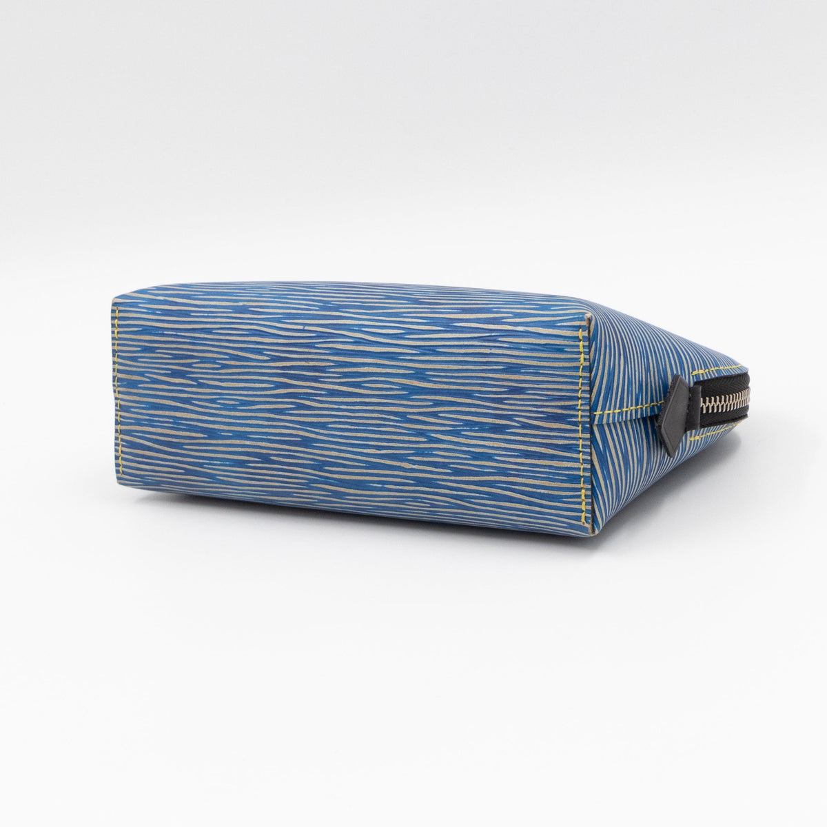 Cosmetic Pouch PM Epi Leather Denim Blue