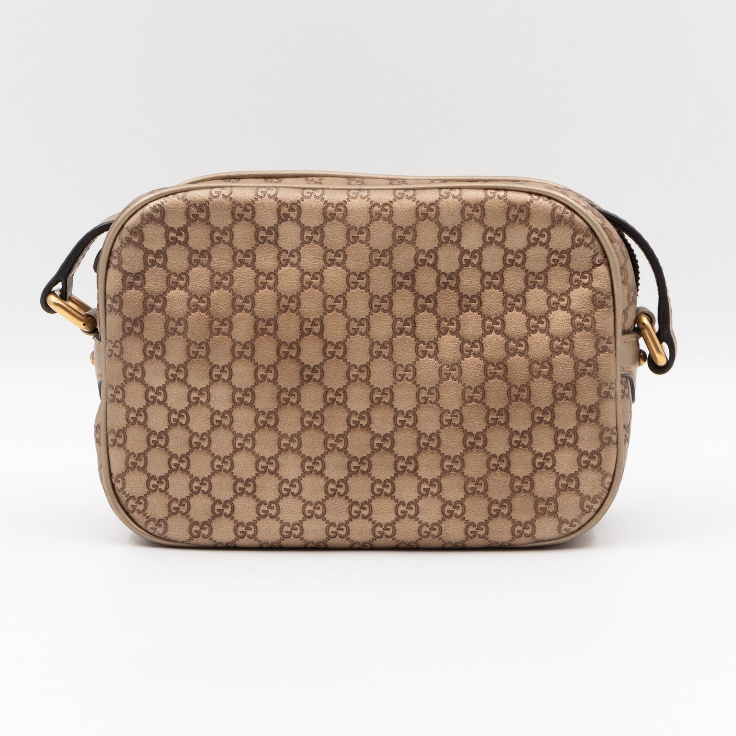 Sunshine Disco Crossbody Bag Micro Guccissima Champagne