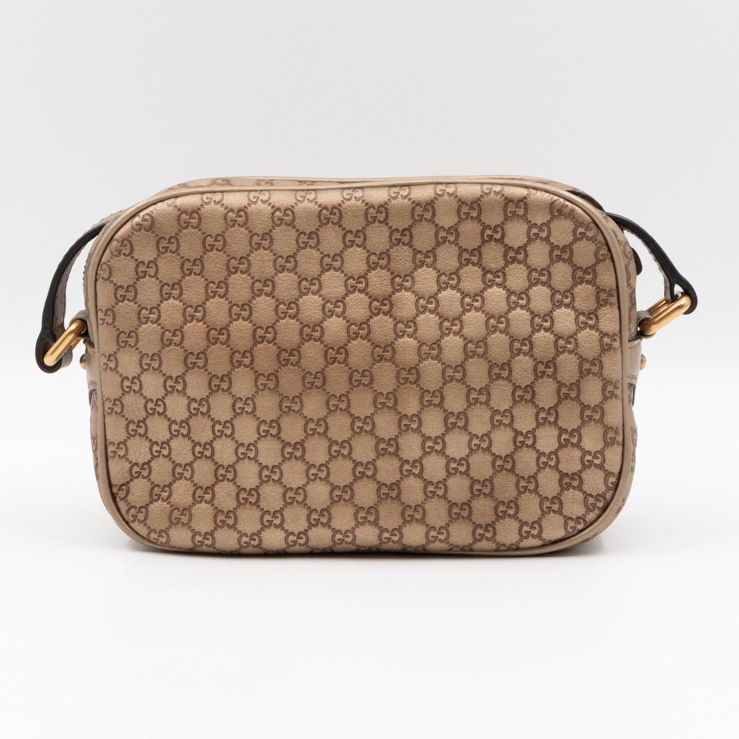 Sunshine Disco Crossbody Bag Micro Guccissima Champagne