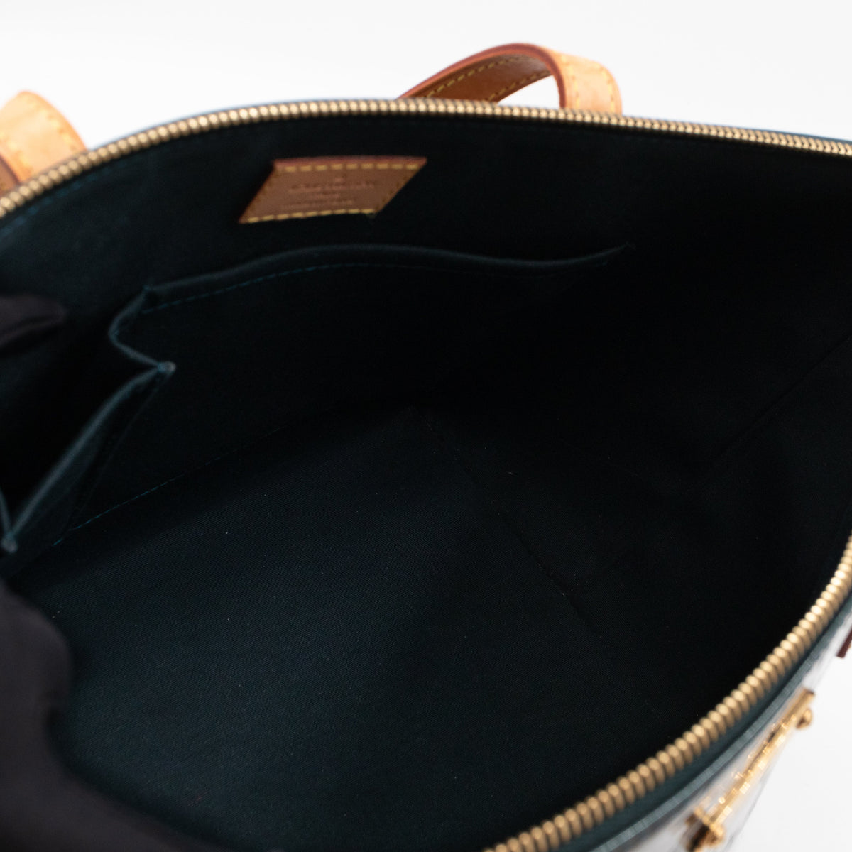Bellevue PM Monogram Dark Green Vernis