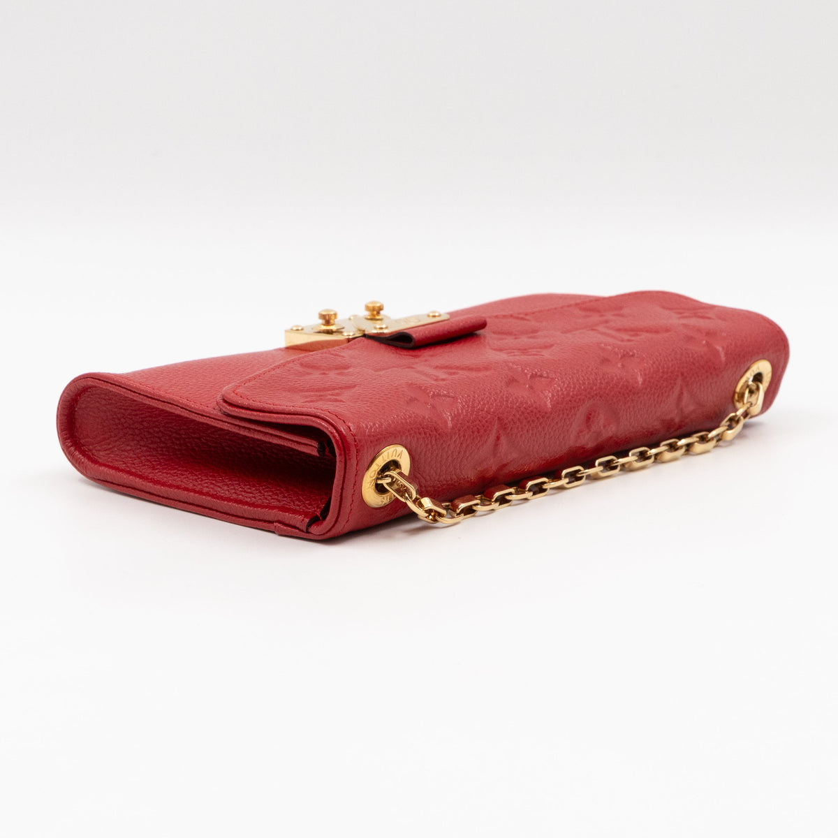 Saint Germain Pochette with chain Monogram Empreinte Red