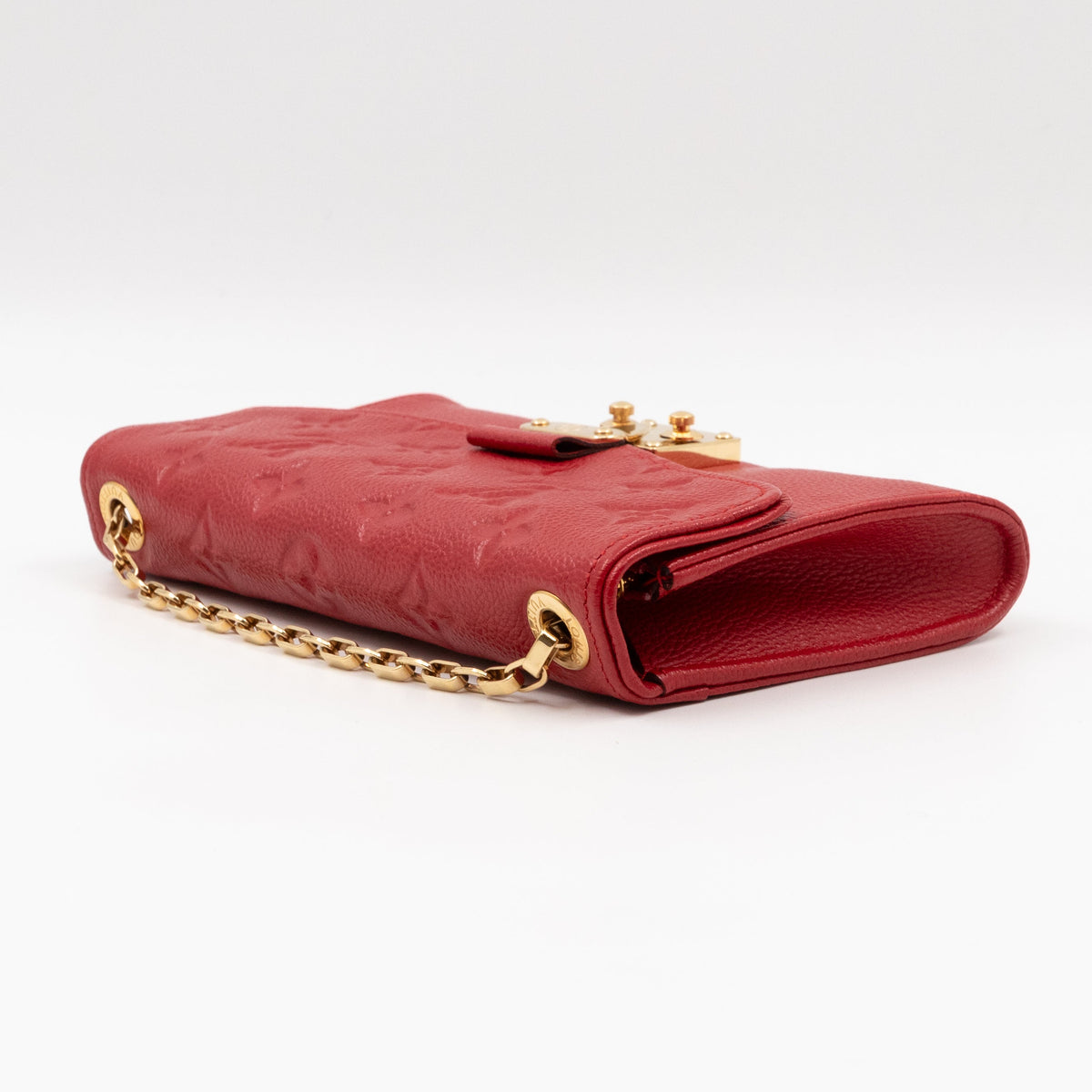 Saint Germain Pochette with chain Monogram Empreinte Red