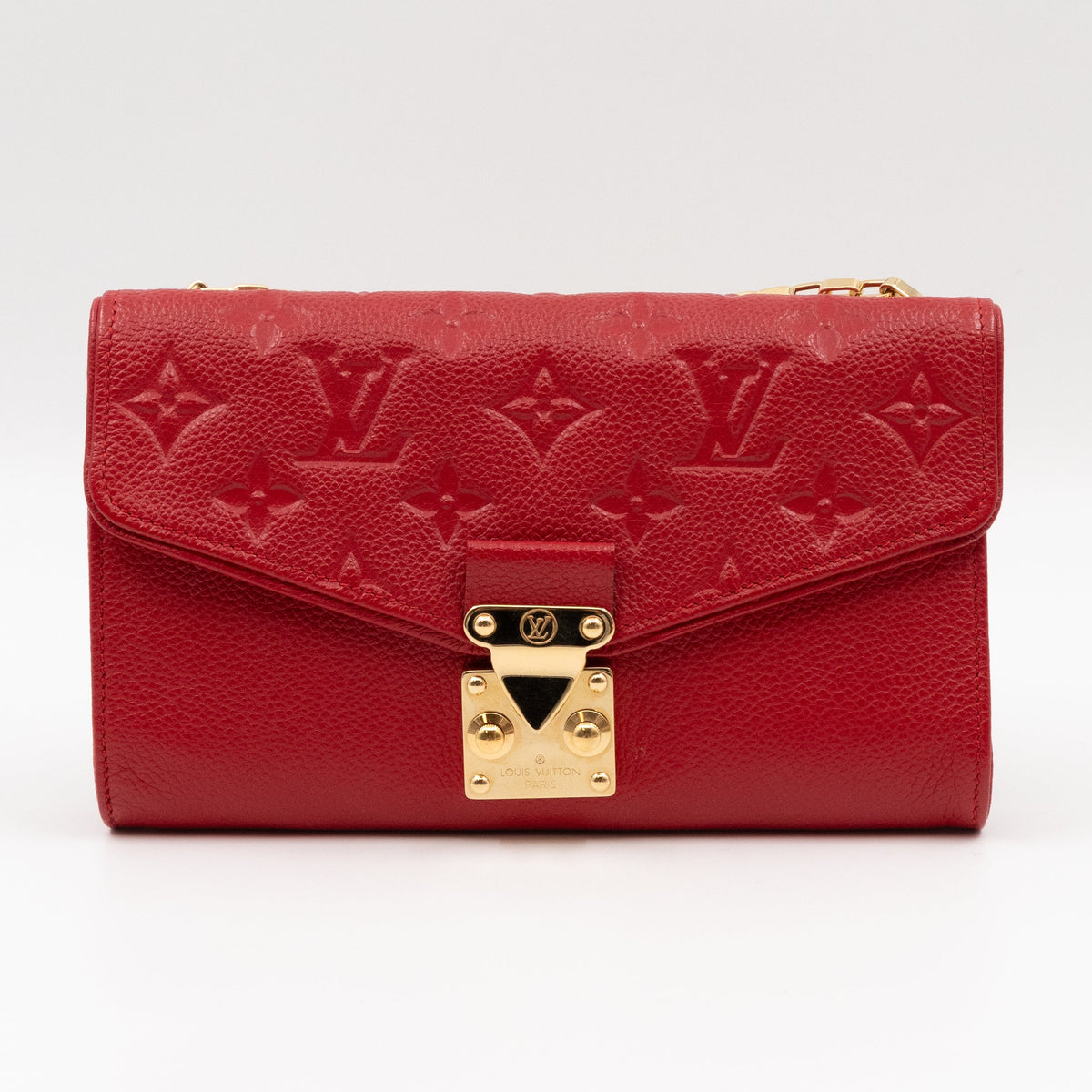 Saint Germain Pochette with chain Monogram Empreinte Red
