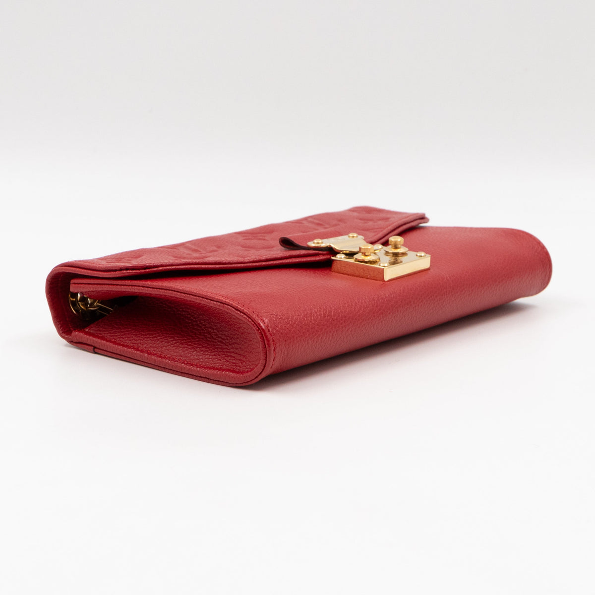 Saint Germain Pochette with chain Monogram Empreinte Red