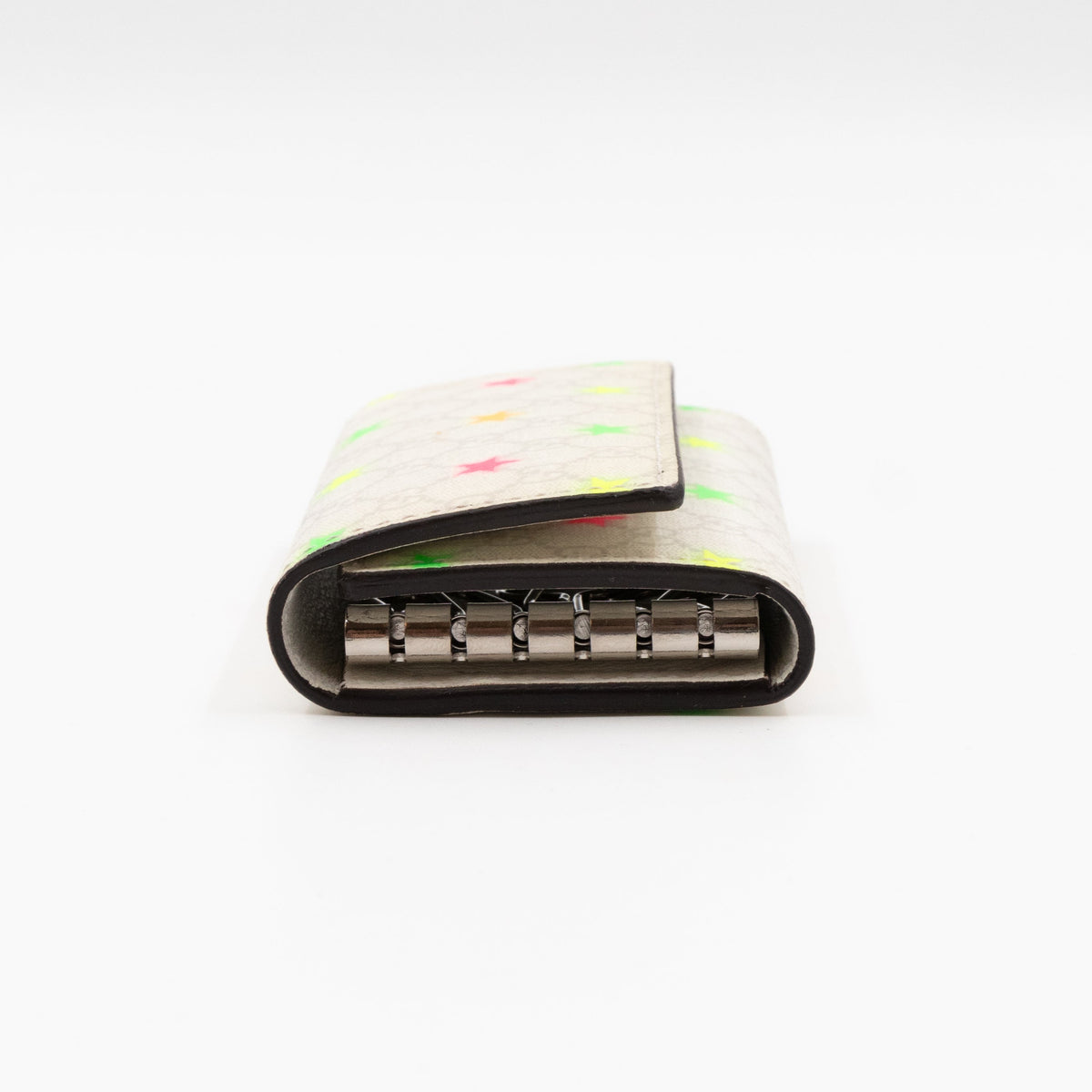 6-Key Holder White Micro GG Supreme Stars Canvas