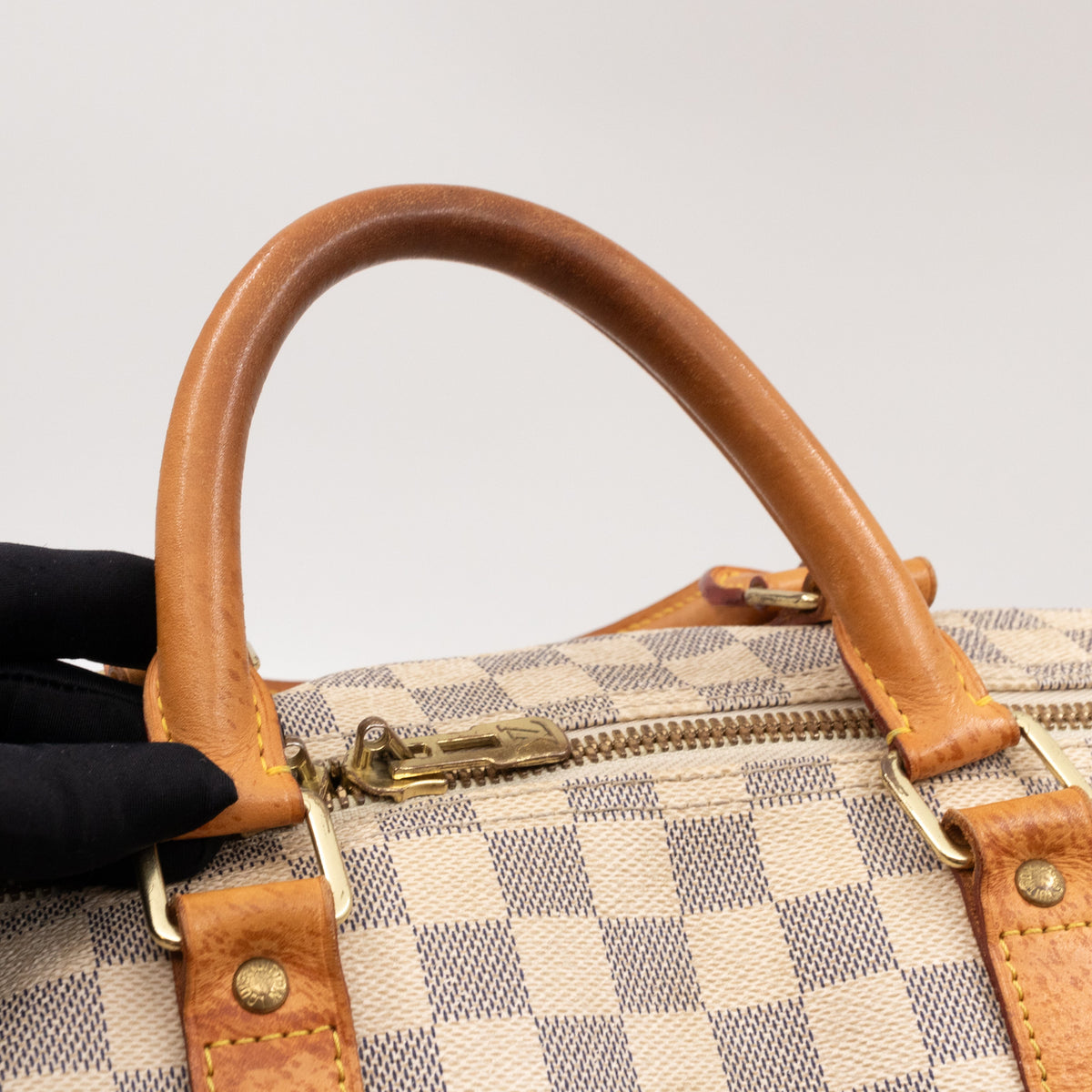 Keepall 55 Bandouliere Damier Azur