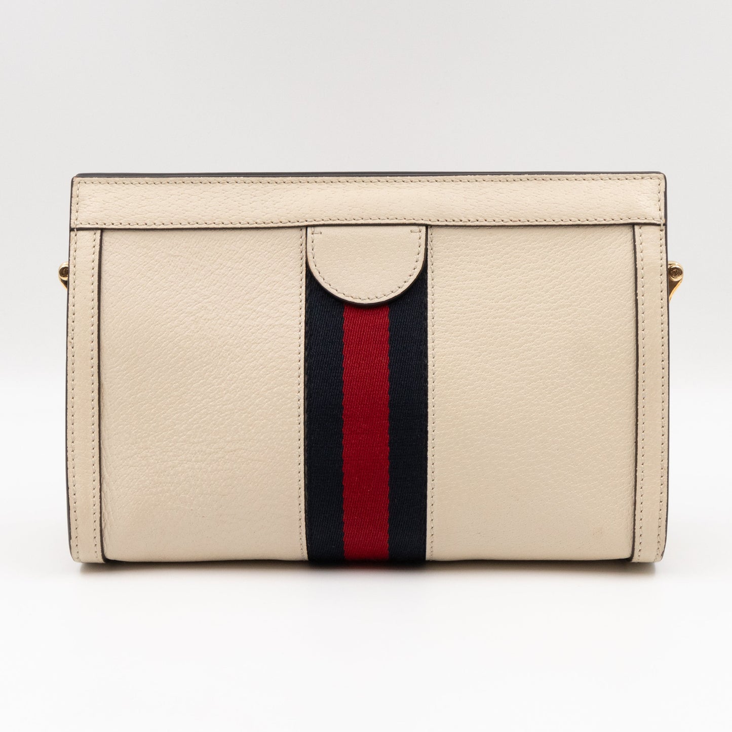 Ophidia GG Small Shoulder Bag White Leather