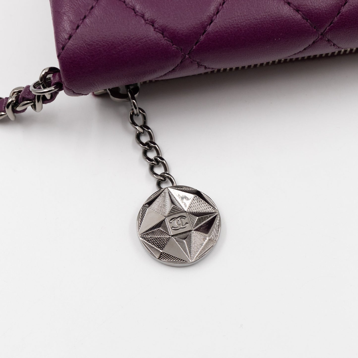 Mini Mineral Nights Flap Crossbody Bag Purple Leather