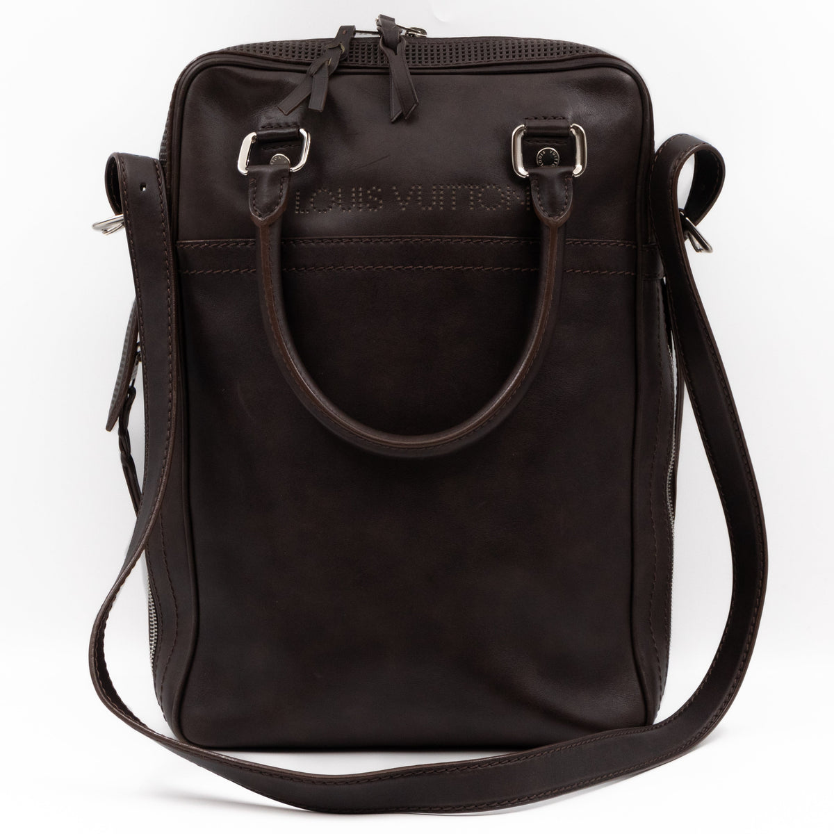 Bequia Porte Document Vertical Brown Leather