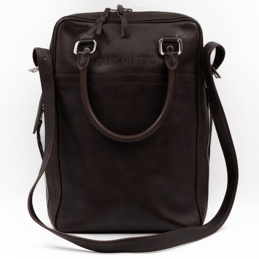 Bequia Porte Document Vertical Brown Leather