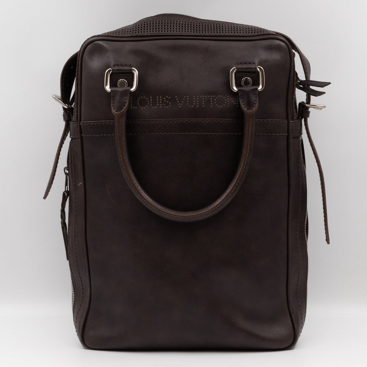 Bequia Porte Document Vertical Brown Leather