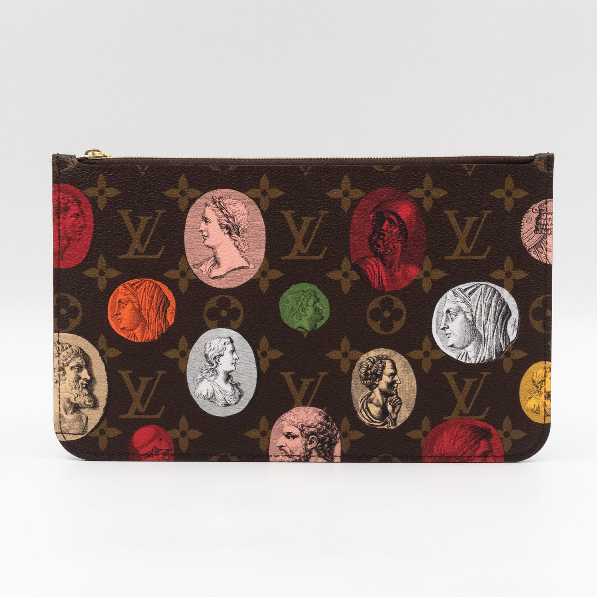 Neverfull Pochette LV x Fornasetti Monogram Cameo