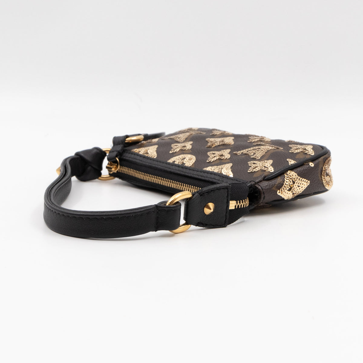 Mini Pochette Accessoires Monogram Eclipse Gold Sequins