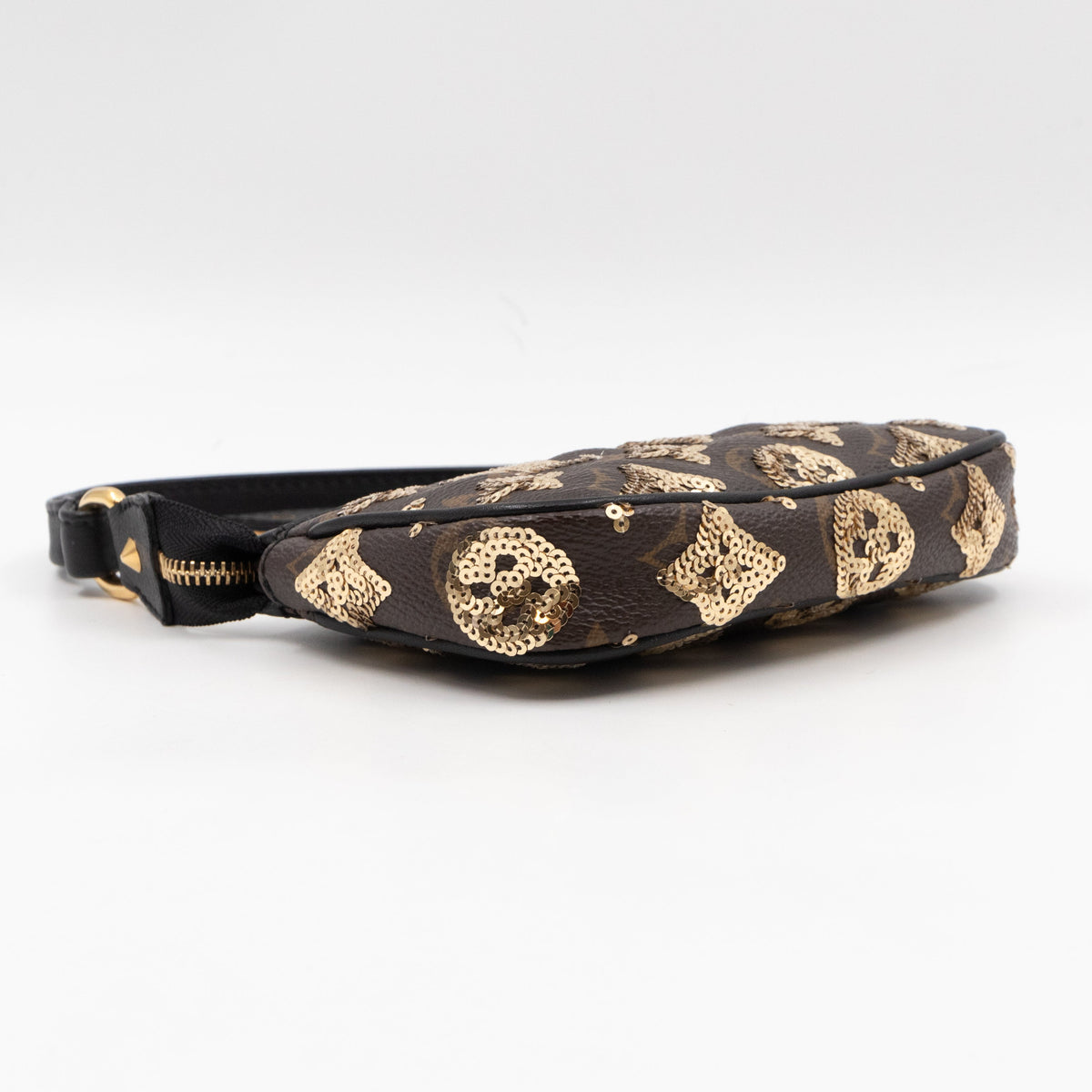 Mini Pochette Accessoires Monogram Eclipse Gold Sequins