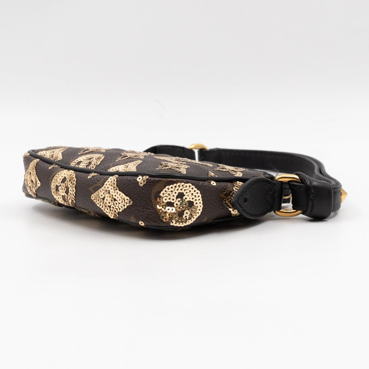 Mini Pochette Accessoires Monogram Eclipse Gold Sequins