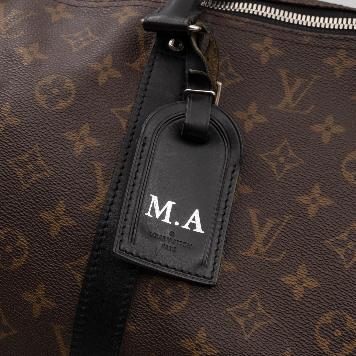 Keepall 55 Bandouliere Monogram Macassar