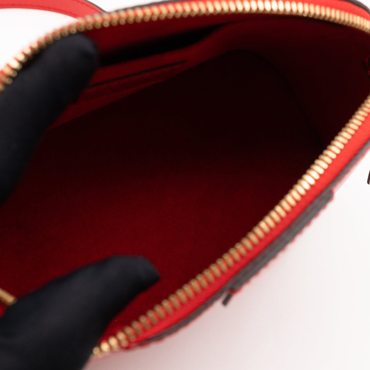 Alma Mini Chain Epi Leather Red
