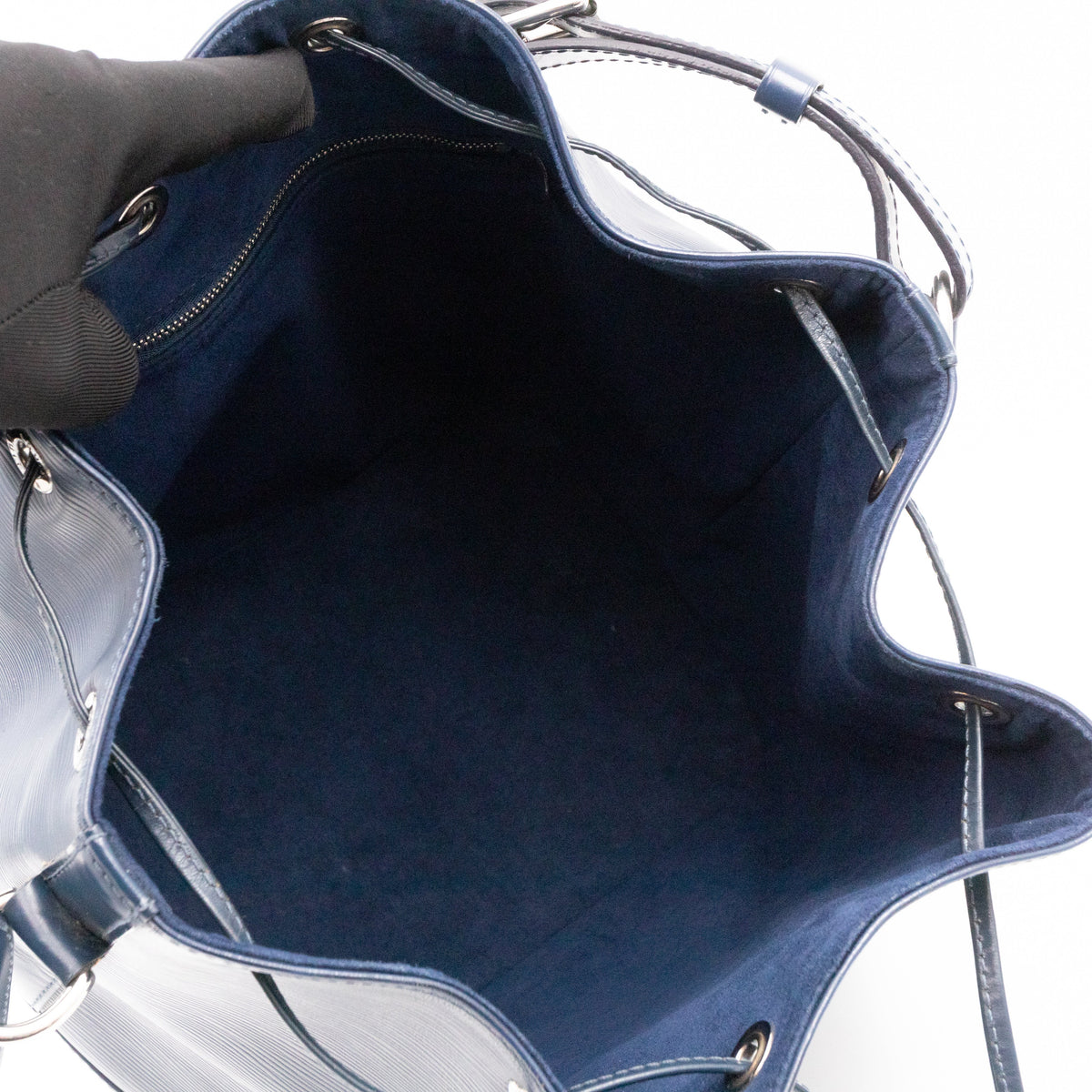 Petit Noe Epi Leather Indigo
