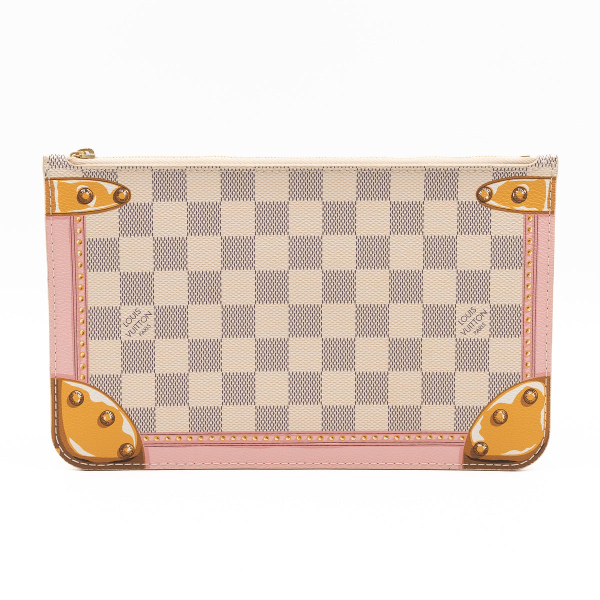 Neverfull Pochette Damier Azur Summer Trunk