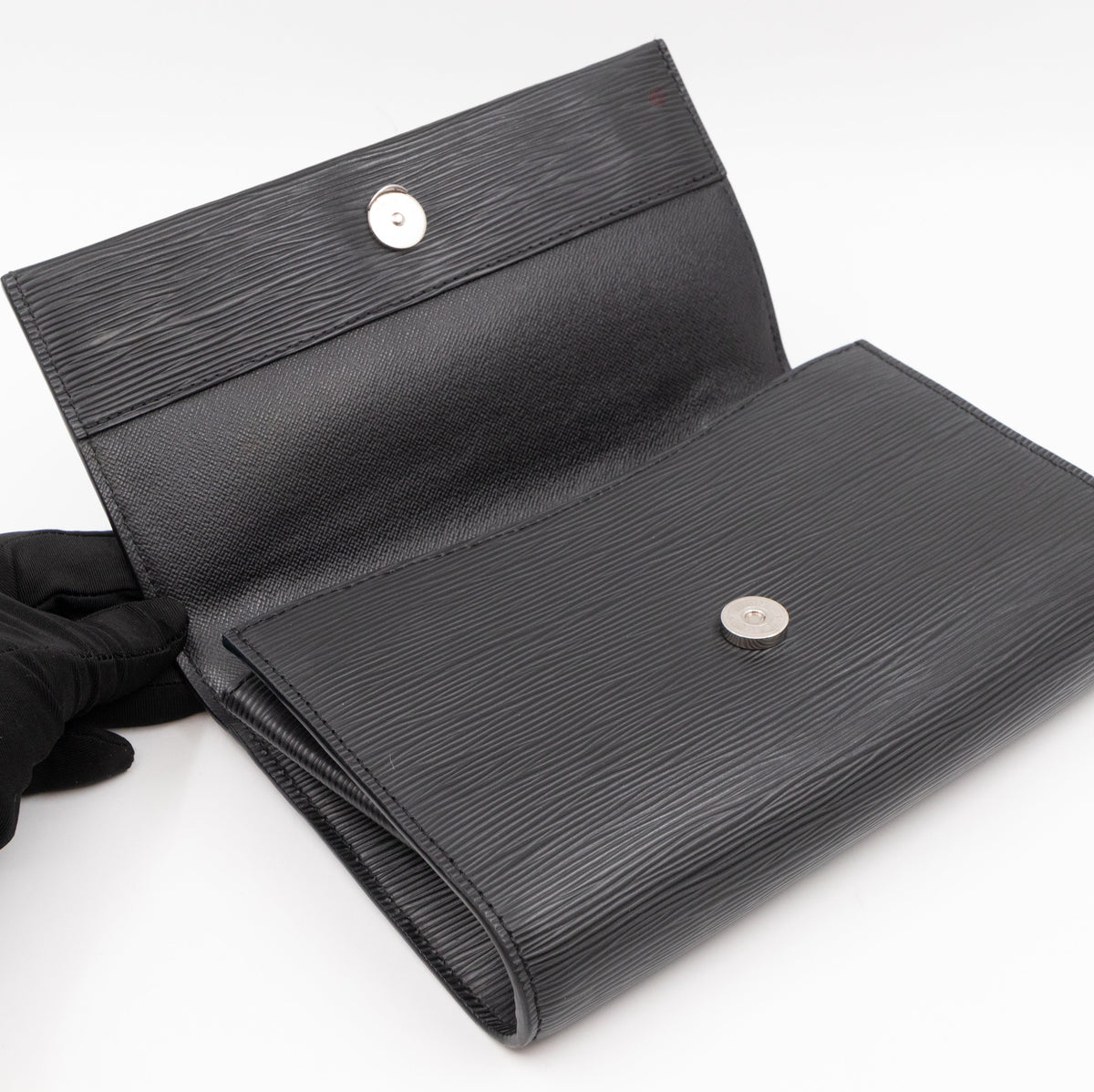 Clery Clutch Epi Leather Black