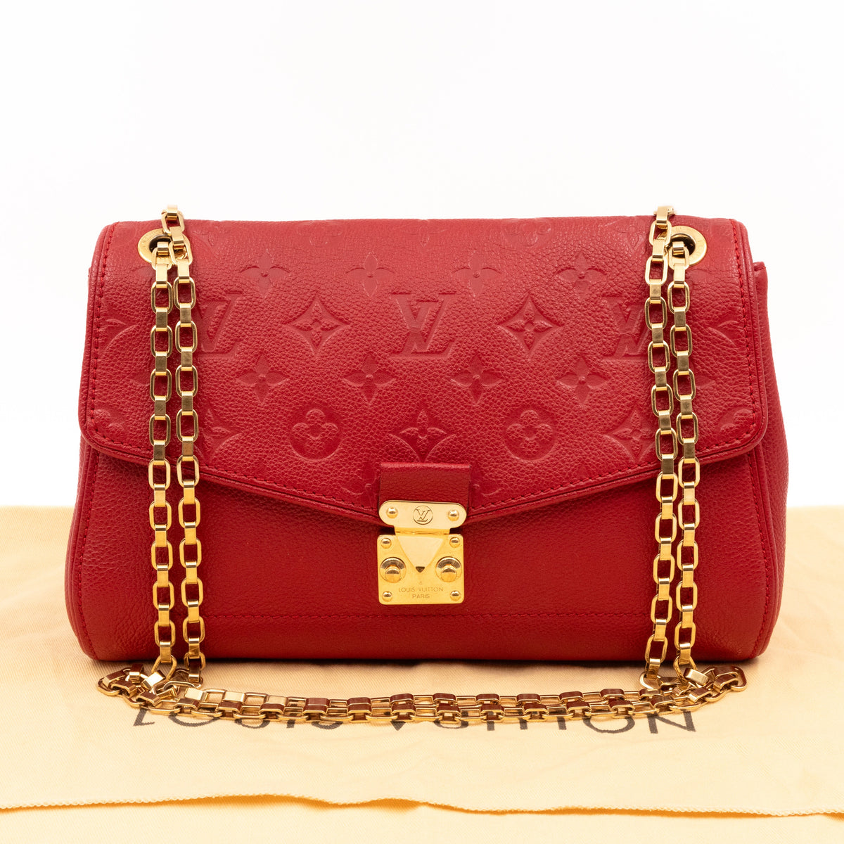 Saint Germain PM Red  Monogram Empreinte