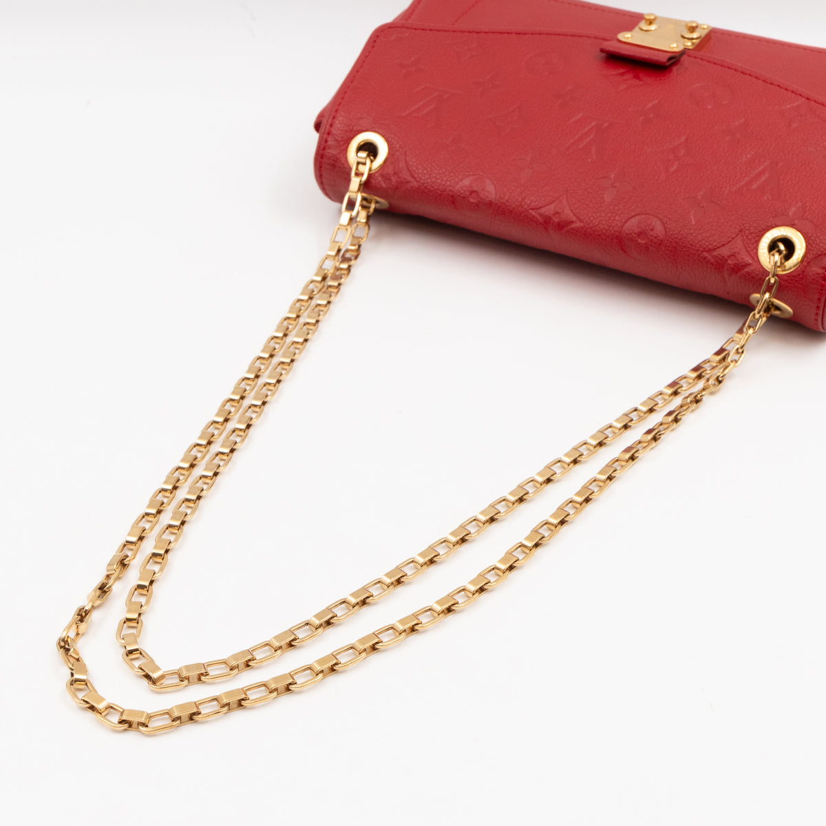 Saint Germain PM Red  Monogram Empreinte