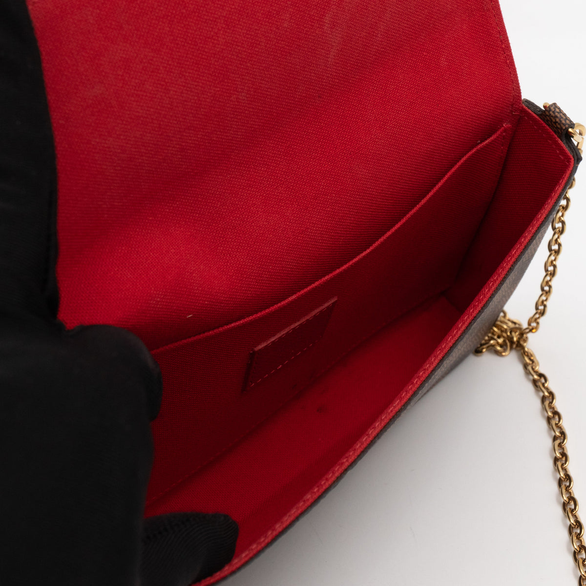 Pochette Felicie Damier Ebene