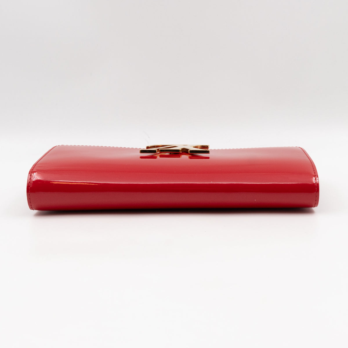 Louise Clutch Red Vernis Gold