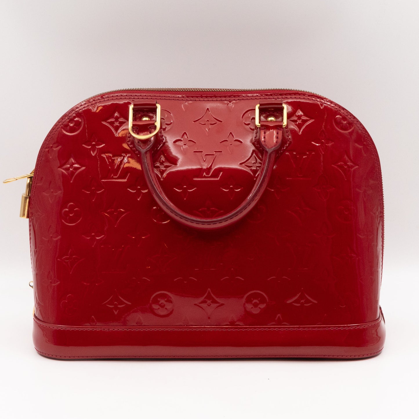 Alma PM Vernis Red with Shoulder Strap