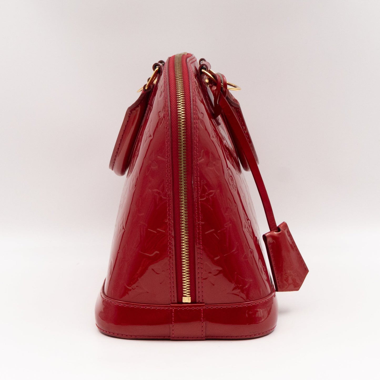 Alma PM Vernis Red with Shoulder Strap