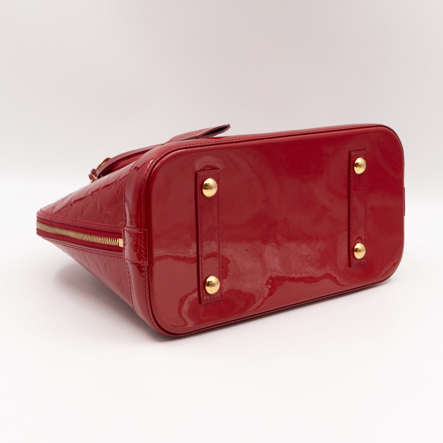 Alma PM Vernis Red with Shoulder Strap