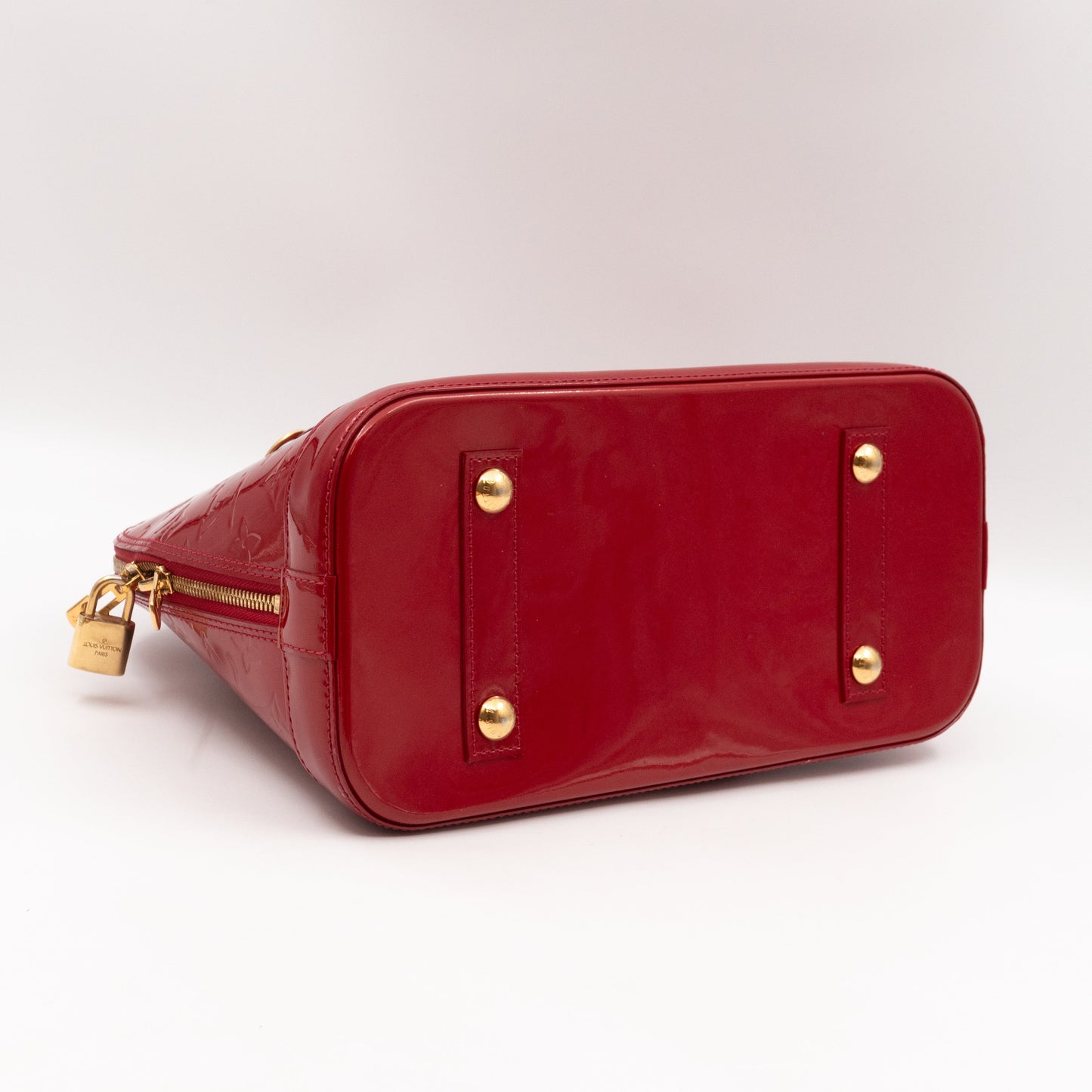 Alma PM Vernis Red with Shoulder Strap