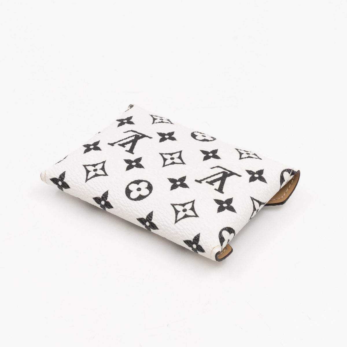 Kirigami Pochette Small White Black Monogram