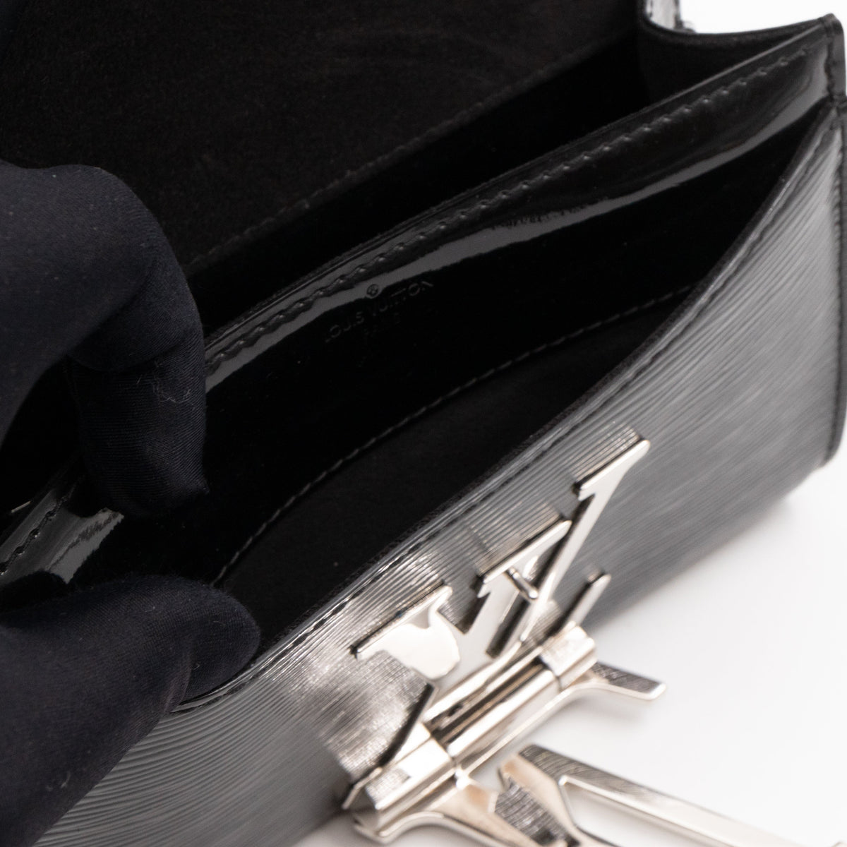 Pochette Louise PM Black Epi Leather