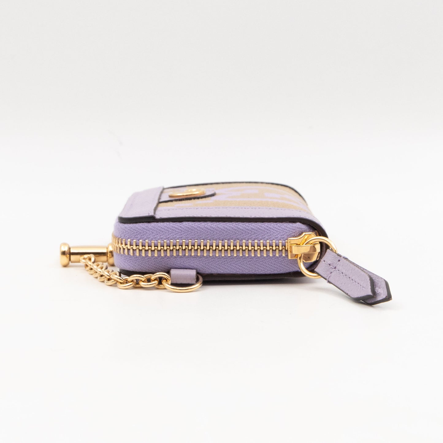 Gucci Ophidia Zip Around Card Case Lilac