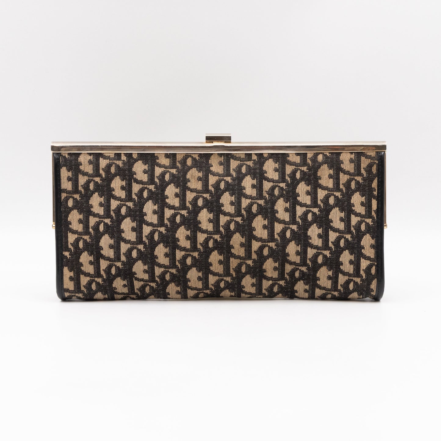 Vintage Clutch Black Dior Oblique Jacquard