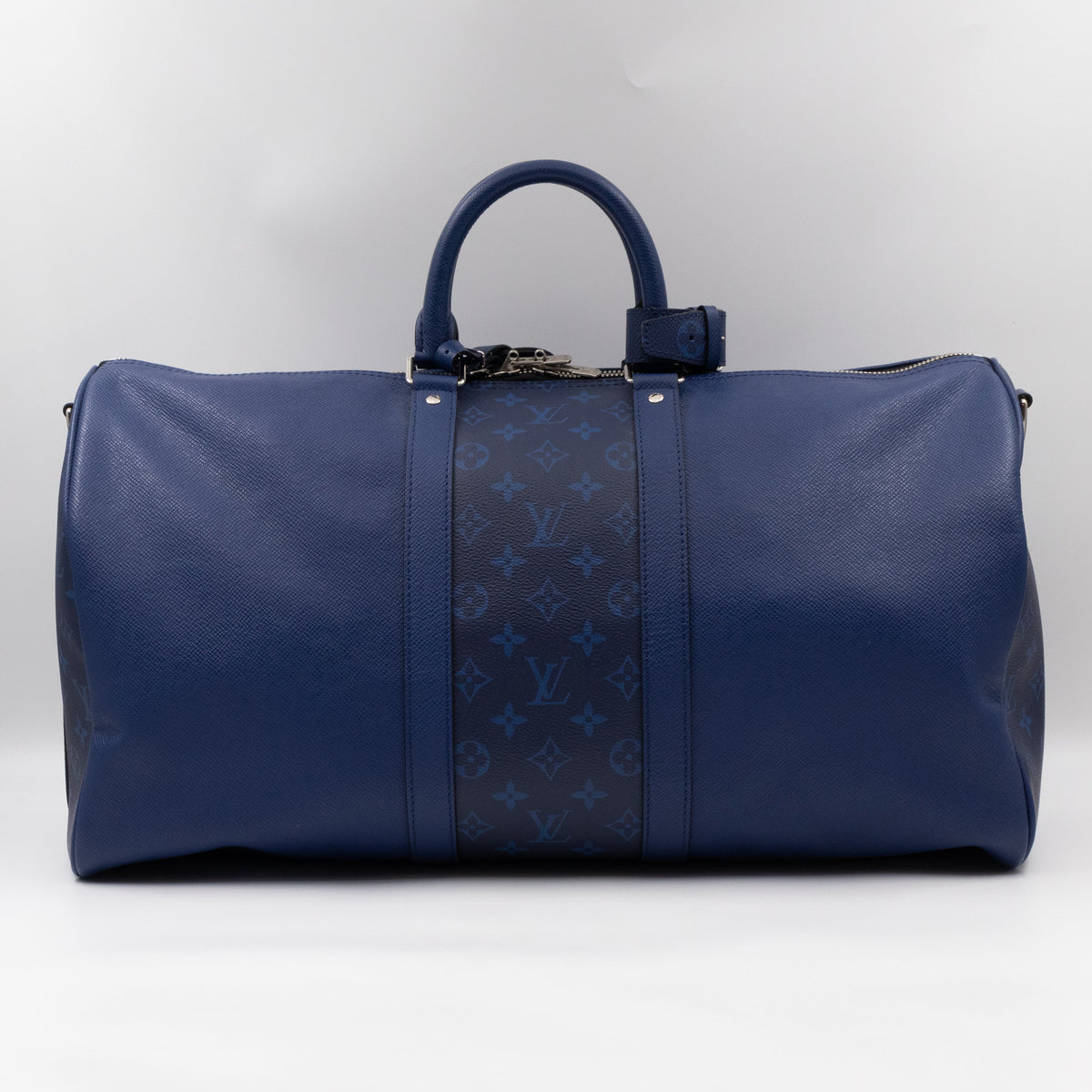 Keepall 50 Bandouliere Pacific Blue Taigarama Leather