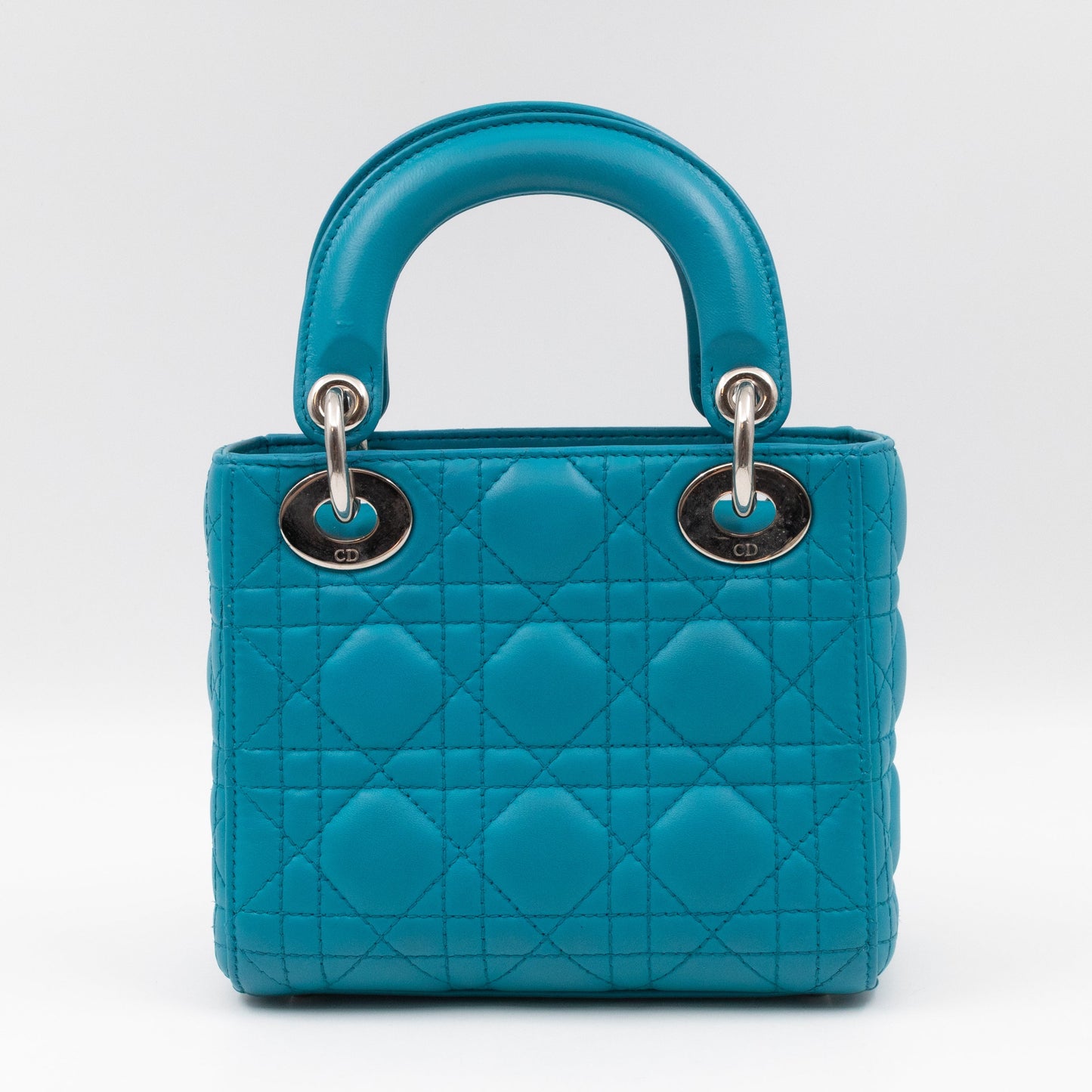 Lady Dior Mini Turquiose Leather