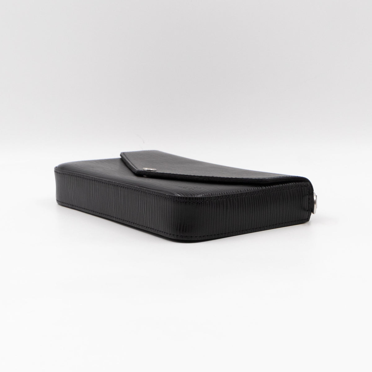 Pochette Felicie Black Epi Leather