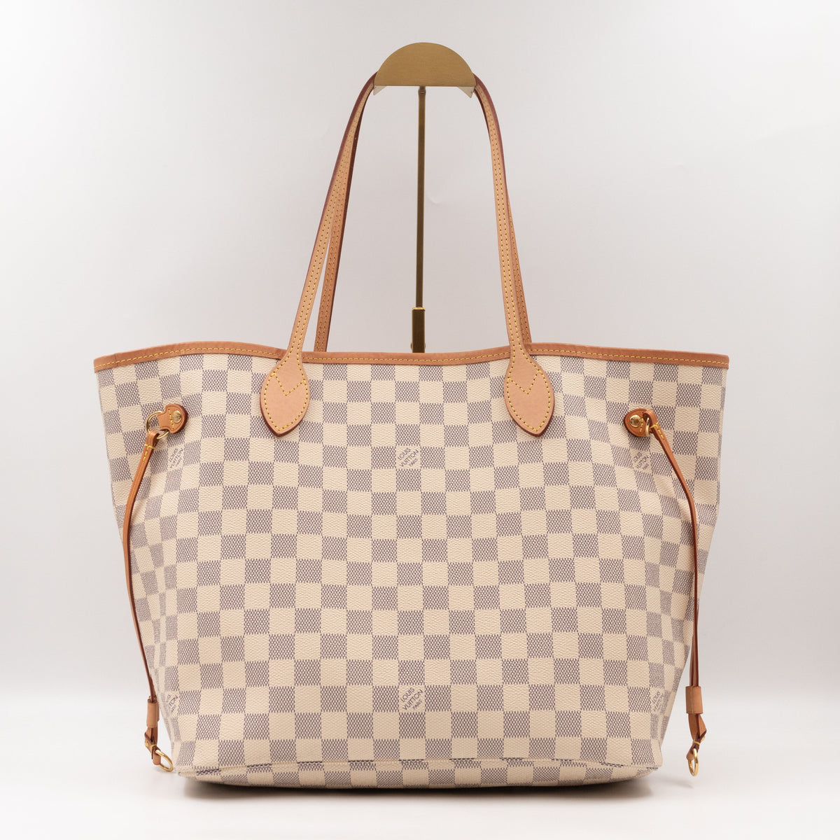 Neverfull MM Damier Azur Rose Ballerine