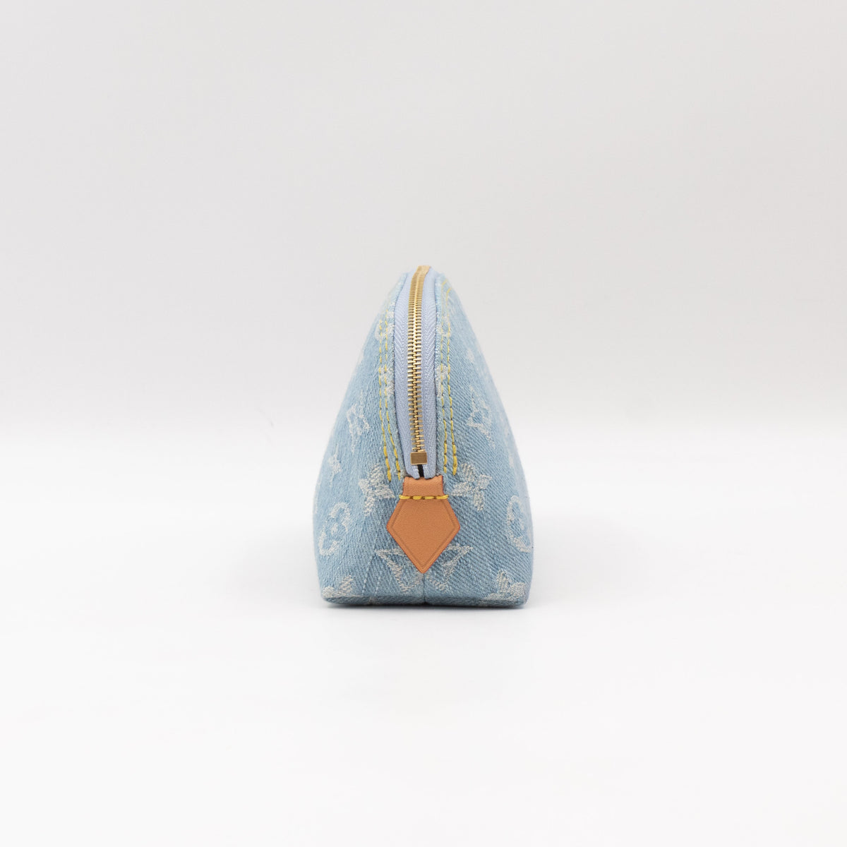 Cosmetic Pouch PM Monogram Sky Blue Denim