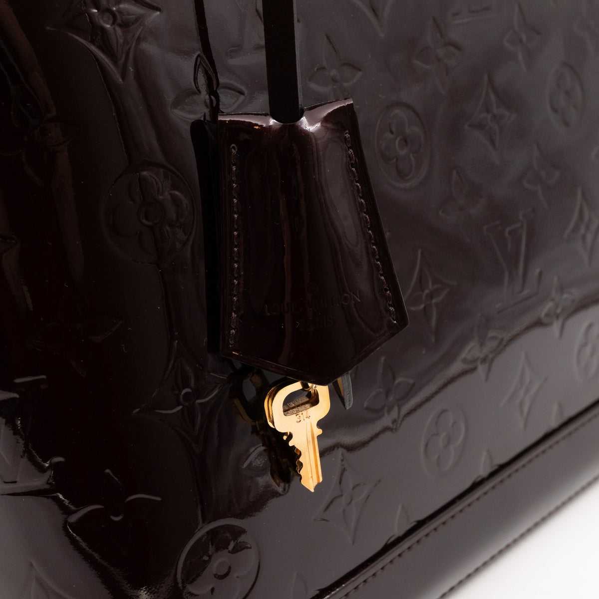 Alma PM Amarante Vernis Leather