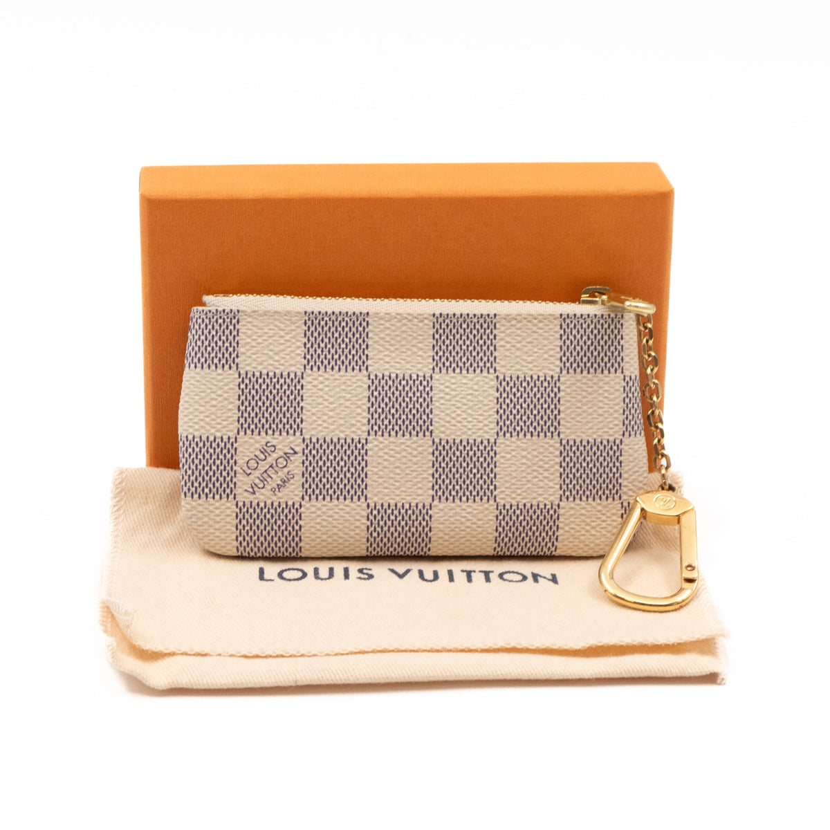 Key Pouch Damier Azur