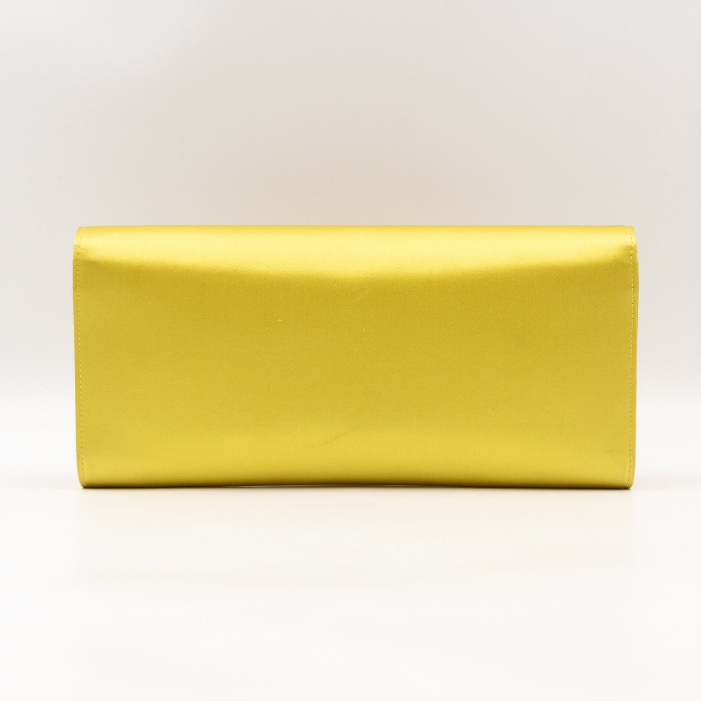 Gucci Broadway Clutch Yellow Satin with Crystals