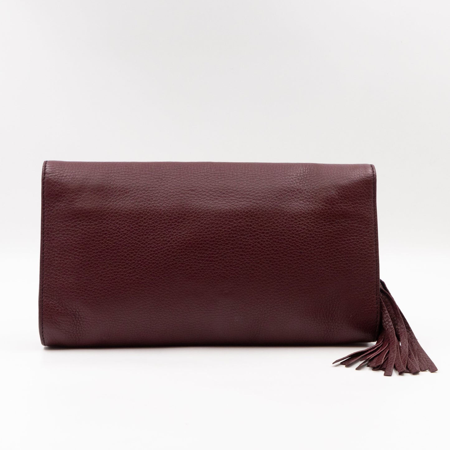 Gucci Soho Clutch Burgundy Leather