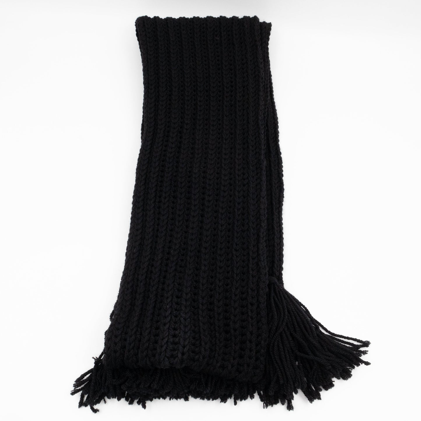 Gucci Knit Scarf Black Wool