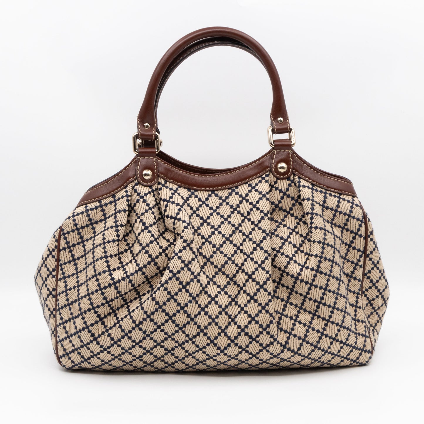 Sukey Large Tote Bag Beige Diamante Canvas