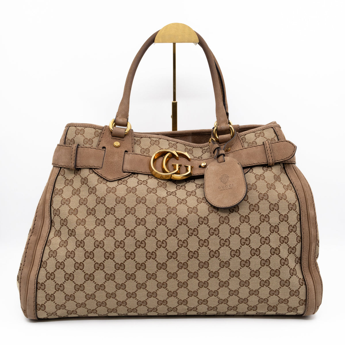 Large GG Running Bag Brown GG Supreme Canvas