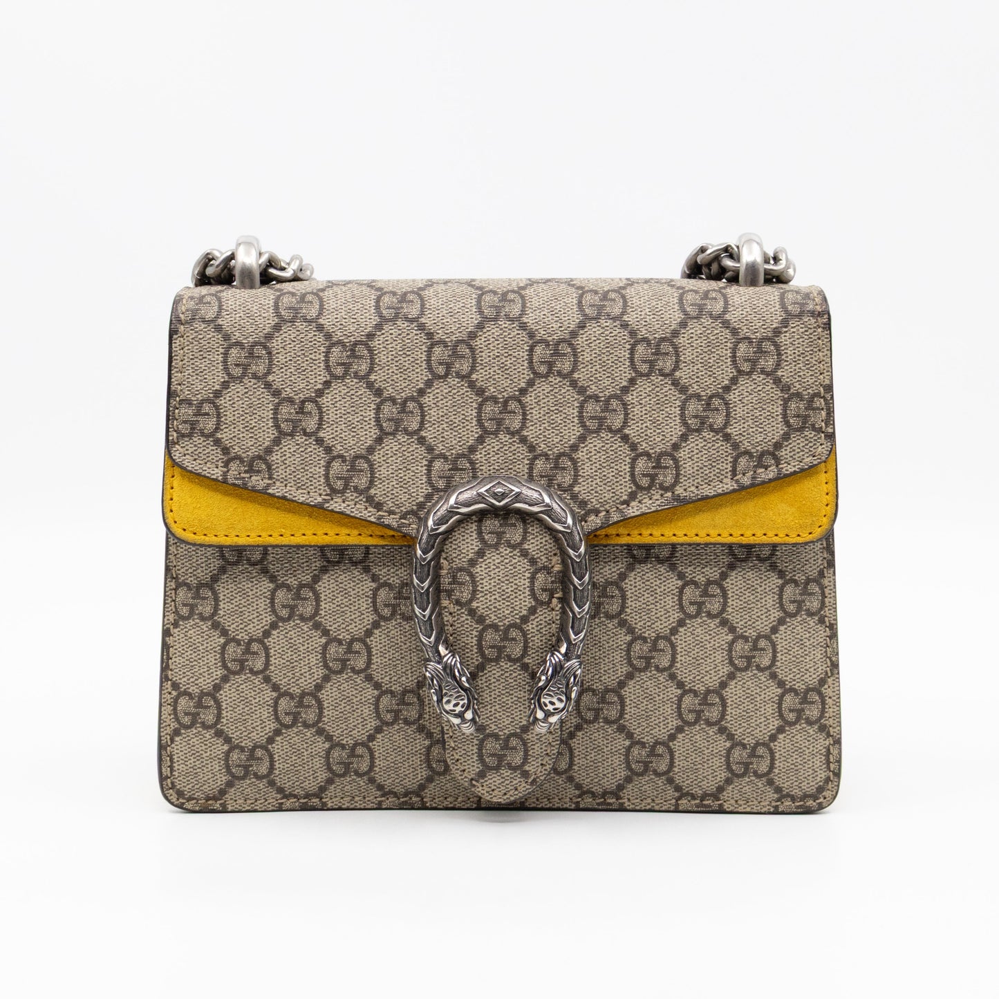 Gucci Dionysus Mini GG Supreme Yellow Suede
